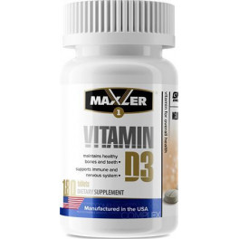 Maxler Vitamin D-3 180 табл